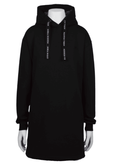 Nora Mikken KRISTINA Long Hoodie Black - Sudaderas - 