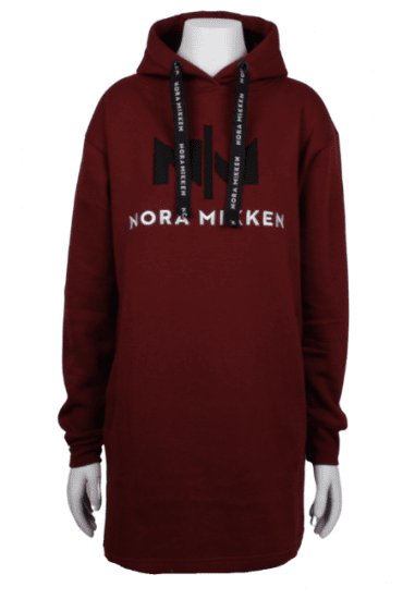Nora Mikken KADRI Long Hoodie Burgundy - Sudaderas - 