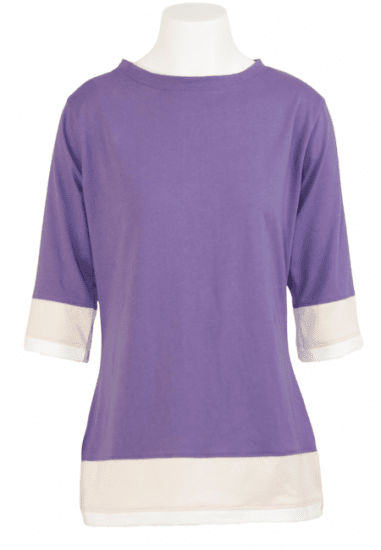 Nora Mikken ANNELI T-Shirt Purple - Camisetas - 