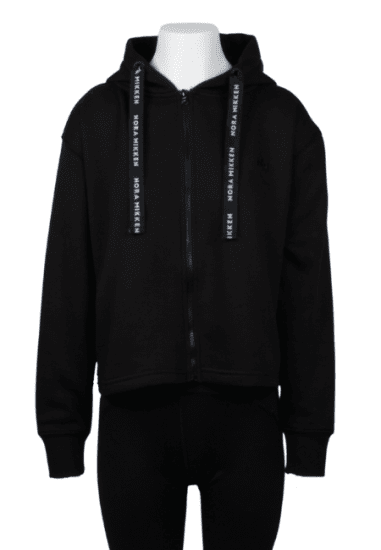 Nora Mikken GERTRUD Cropped Hoodie Black - Sudaderas - 