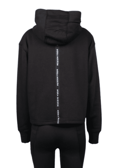 Nora Mikken GERTRUD Cropped Hoodie Black - Sudaderas - 