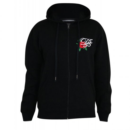 D555 Verlin Couture Full Zip Hoodie Black - Sudaderas - Sudaderas 2XL-12XL
