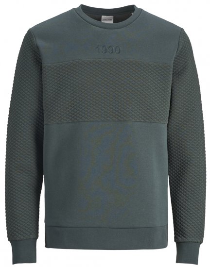 Jack & Jones JCOVETTEL Sweatshirt Spruce - Sudaderas - Sudaderas 2XL-12XL