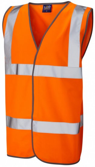 Leo Tarka Waistcoat Hi-Vis Orange - Ropa de trabajo - Ropa de trabajo 3XL-6XL