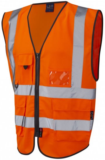 Leo Lynton Superior Waistcoat Hi-Vis Orange - Ropa de trabajo - Ropa de trabajo 3XL-6XL
