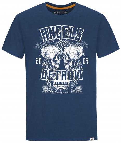 Motley Denim Whitby T-shirt Dark Indigo - Camisetas - Camisetas - 2XL-14XL