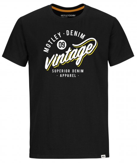 Motley Denim Worthing T-Shirt Black - Camisetas - Camisetas - 2XL-14XL