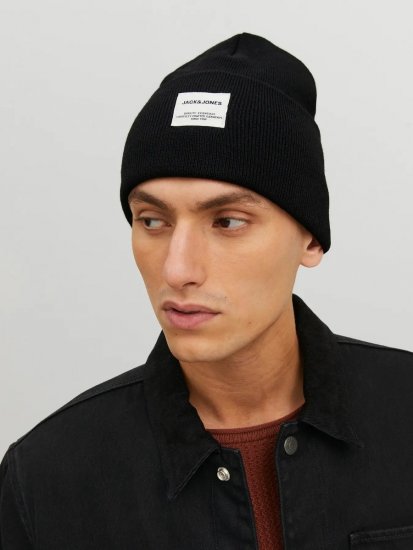 Jack & Jones Long Knit Gorro Negro - Gorros - 