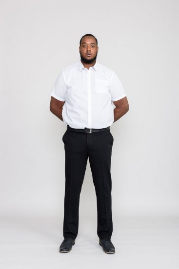 D555 Yarmouth Four Way Stretch Trouser With Flexible Waistband Black - Vaqueros & pantalones - Vaqueros y Pantalones - W40-W70