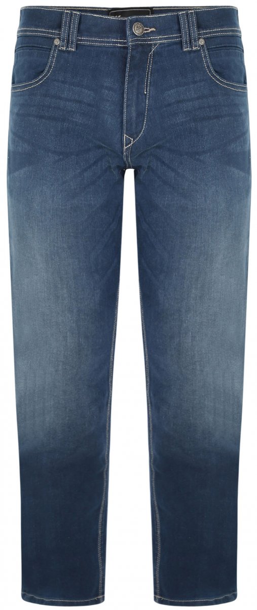 Jeans da Uomo Regular Fit Elasticizzati a Vita Alta 5 Tasche WAMPUM 54